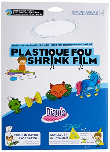 di 42263 Foglie plastica Vescovo 29,7 x 21,6 x 0,1 cm Set di 7 di Diam Bianco