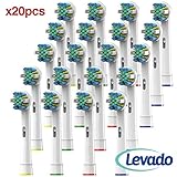 Oral B Electric Toothbrush Brush Heads - Generic Oral B Floss Action Replacement Brush Heads - 20 Toothbrush Heads For The Entire Family