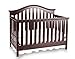 Graco Bryson 4-in-1 Convertible Crib, Espresso, Easily Converts to Toddler Bed Day Bed or Full Bed, Three Position Adjustable Height Mattress, Some Assembly Required (Mattress Not Included), full size