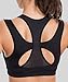 SYROKAN Sports Bras for Women High Support Mesh Full Coverage Racerback Wireless No Bounce Running Bras Black XX-Large
