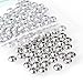 NBEADS 100 Pcs 6mm Metal Spacer Beads, 304 Stainless Steel Flat Round Metal Loose Beads Smooth Crafting Beads Supplies for Bracelets Necklace DIY Jewelry Making, Stainless Steel Color