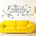 EMIRACLEZE Warm and Sweety Family Love Mural Wall Stickers Wall Decal