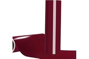 WRAPXPERT Maroon HTV Heat Transfer Vinyl Roll 12" x12ft for Tshirt,Burgundy Iron on Vinyl,Wine Red HTV Vinyl for Heat Press