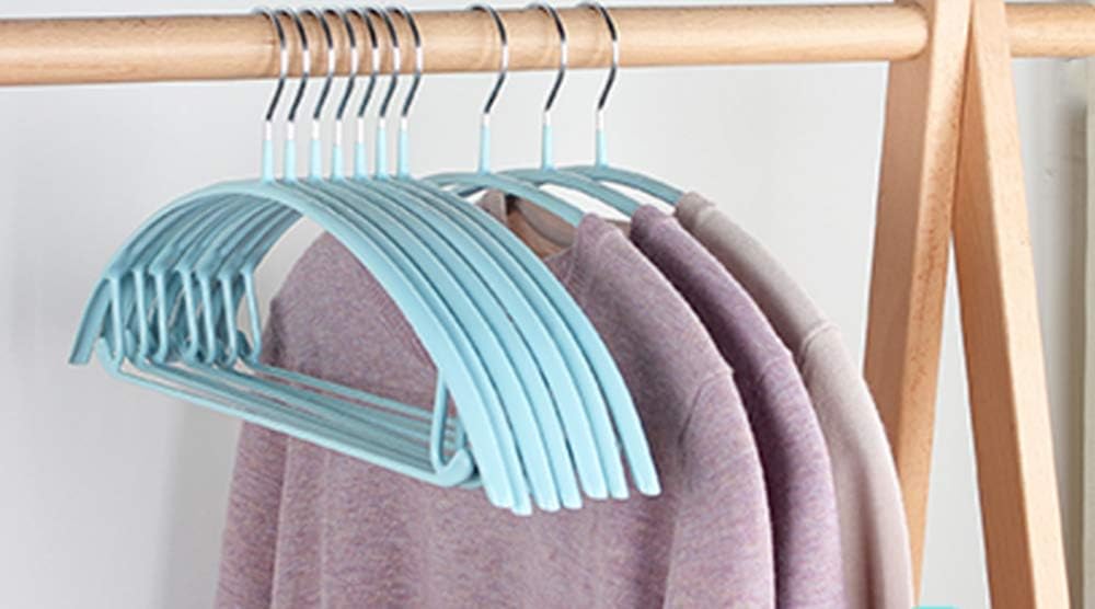 Deluxe Hanger Clothes Hangers VANORIG Durable Metal Hangers Suit Hangers ,Pack of 5 (Euro Blue)