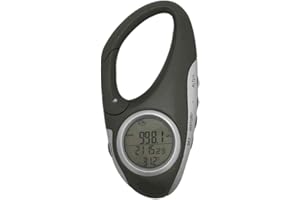 GMBYLBY Digital Altimeter Handheld Electronic Gauge Thermometer Barometer Carabiner Altimeter for Outdoor Hiking Altimeter