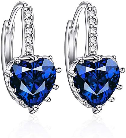 Lumanuby 1 Pair Earring Crystal Charm Fashion Jewellery Dangler Eardrop Pearl Stud Earrings Heart Sharpe Design Love Gift Jewelry Eardrop For Your Sweetheart
