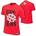 WWE Seth Rollins Burn it Down Red Youth Authentic T-Shirt Black Large