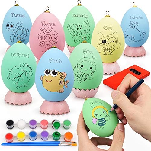 TOY Life Easter Egg Painting Kit Easter Arts and Crafts for Kids 8