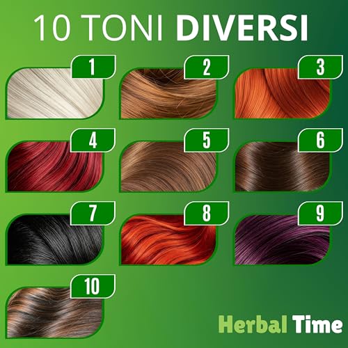 Herbal Time Natural Henna Hair Dye | Chocolate 6 | Covers Whites | Semi-Permanent Colour | Ammonia, Sulphate and Paraben Free | 75 ml