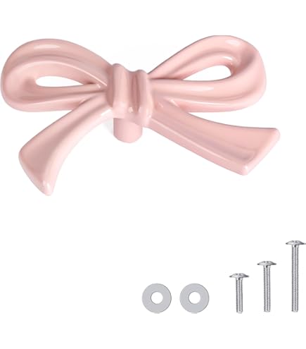 princess crown dresser knobs Gotham Decor Pink Princess Crown Ceramic Drawer Knob - Cabinet And Furniture Knobs