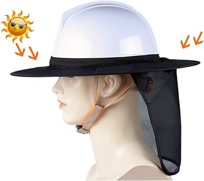 Amazon Co Jp Qwaskj ヘルメット 日よけタレ 熱中症対策 超軽量 サンハット 簡単装着 日差しカット 作業 防災用 紫外線対策 日差し除け 通気性拔群 建設業 工事用 スポーツ アウトドア