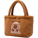 Capybara Plush Tote Bag for Women - 11.8x7.9 Inch Animal Capybara Wallet Style Outdoor Casual Capybara Wallet Bag women gift