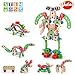 VATOS Wooden Construction Building Set, 96 PCS STEM Learning Toys, 4 in 1 Fun Kids Educational Developmental Nuts & Bolt Assembly Playset for 3 4 5 6 7 8 9 10 Years Old Boys and Girls Best Toy Gifts