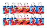 Sesame Street Elmo Party Favor Gift Bag - 8" Mid Size (12 Packs)