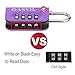 ANVIL TSA Approved Luggage Lock - 4 Digit Combination, 10,000 Combinations, Easy-Read Password Window, Travel Lock for Suitcases, Backpacks, Gym & Student Lockers, Baggage (4 Colors)