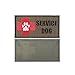 yisibo 2pieces-Service Dog Patch Embroidered Morale Hook and Loop Patch for Tactical K9 Harness Vest (Ranger Green)