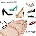 2 Pairs Shoes Insoles Heel Inserts for Womens Dress Shoes Sponge Shoes Pads Heel Cushion for Loose Shoes, Feet Score Relief DIY Size Beige