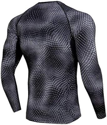 HFWJHH Ropa Deportiva Profesional Ajustada for Hombres, Ropa Deportiva de Manga Larga for secar el Sudor, Camisa de Manga Larga Ropa de Camiseta (Color : Gray, Size : S): Amazon.es: Hogar