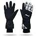 Kineed Waterproof Ski Gloves Touchscreen 3M Thinsulate Winter Warm Snow Gloves for Women Youth White Medium