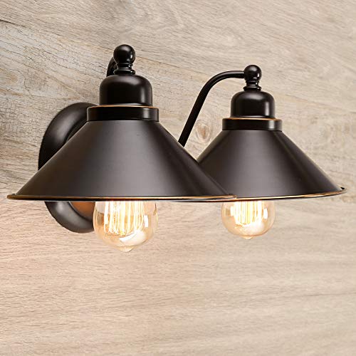 image for CO-Z 2 Light Rustic Vanity Light in Oil Rubbed Bronze Finish,Vintage I