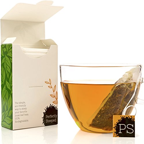 Disposable drawstring empty tea bags, 60 pack by perfec…