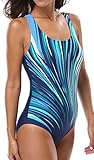 CharmLeaks Women One Piece Swimsuit Backless Halter swimsuits For Womens X-Large
