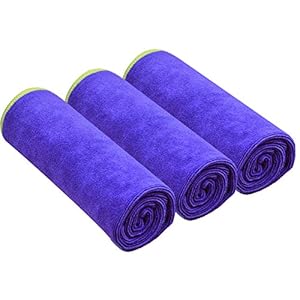 SINLAND Microfiber Gym Towels Sports Fitness Workout Sweat Towel Fast Drying 3 Pack 16 Inch X 32 Inch