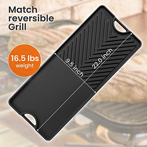 Thor Kitchen Pro-Style 36'' Gas Rangetop with 6 Sealed Burners, Flat Cast-Iron Grates, Cast-Iron Reversible Griddle, Stainless Steel HRT3618U - Thumbnail 6