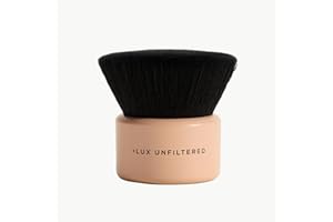 + Lux Unfiltered Blending Body Brush - Self Tanner Brush - Kabuki Blending Applicator for Self Tan, Body Glow, & Bronzer - Ve