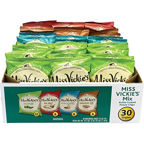 Miss Vickie's Kettle Cooked Potato Chips Variety Pack, 30 Count
