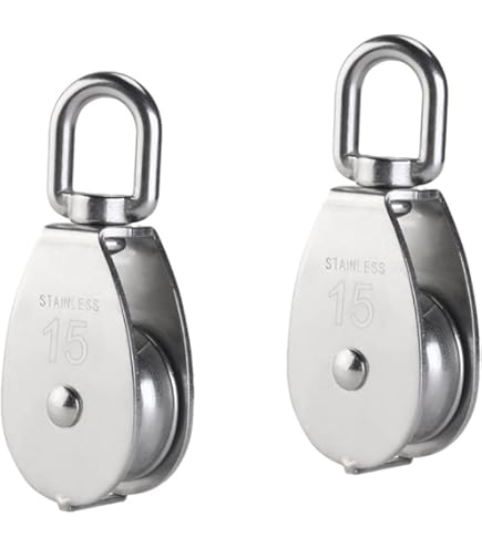 National Hardware - Puleggia In Acciaio Marrone (1 Pezzo) Per Uso Interno/Esterno