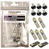 One Way Light 1997-2001 Jeep Cherokee XJ Instrument/Dash LED Set White 1WL-XJ8