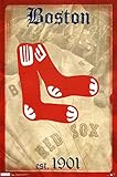 MLB: Red Sox- 1901 Retro Logo Poster 22 x 34in