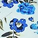Little Hand Kids Girls Flower Dress Vintage Blue Roses with Bow Belt Wedding Sunday Dress