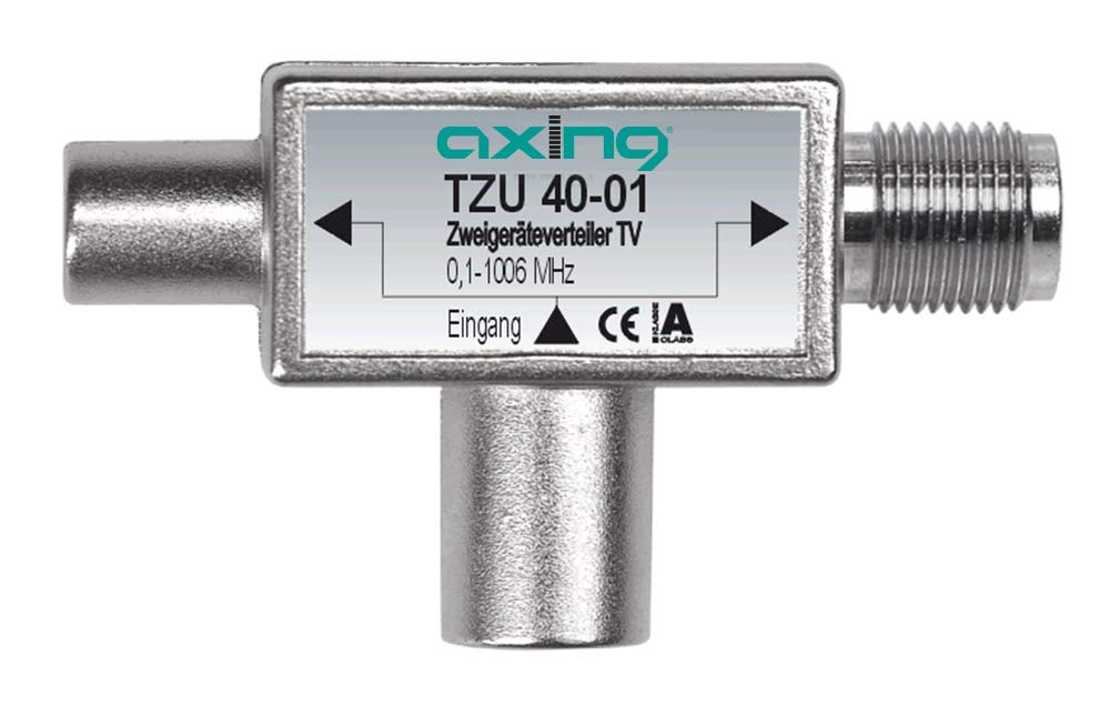 Axing TZU 40-01 2-Way Splitter for Multimedia Cable Modem Data and TV ( 0.1 - 1006 MHz)