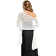 CHICGAL Women's Scarf Shawls and Wraps for Evening Dress Wedding Party Bridal Scarves Sarong Cover Ups