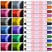 Hair Chalk Pen,12 Colorful Temporary Hair Chalks For Kids And Girls, Salon Washable Hair Dye Chalk, Non-Toxic Hair Chalk Set -Best Gift For Birthday,Party, Cosplay (Included 6 Pcs Disposable Gloves)