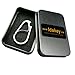 Idakey Full Stainless Steel Anti-Lost Key Chain Carabiner with Bottle Opener for Home, Camping, Fishing, Hiking, Traveling and Keychain Silver