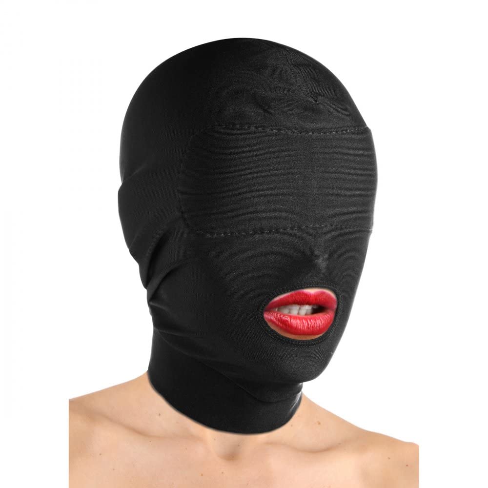 XR Brands Disguise Open Mouth Hood with Padded Blindfold