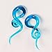 Oyaface 2 PC Glass Ear Tapers Plugs 4G-14mm Teardrop Spiral Gauges Piercing Jewerlry Set