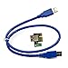 Fixable PCI-E 16X to 1X Adapter USB3.0 USB 3.0 Riser Cable Flex Flexible Extension Cable w/Molex 4 Pin Power Connector