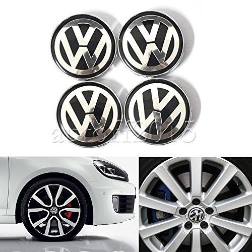 Buy 4x 60mm Wheel Center Caps Rim Hub Cap Emblem For VW Volkswagen