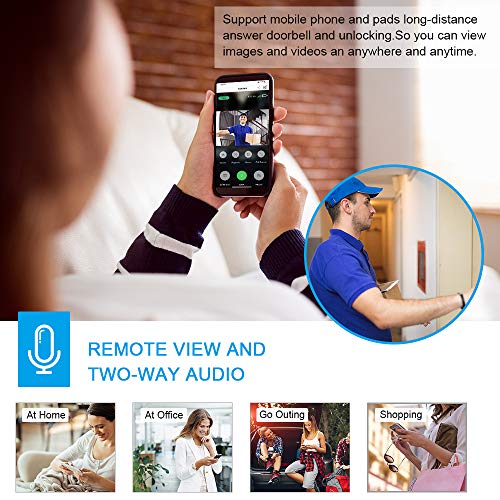 2 Doorbell+Security+166+Degree+Detection+Wireless