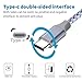 USB Type C Cable,USB Certified Type C Cable, USB C to USB A Charger (2x3FT 2x6FT 10FT, 5 Pack), Nylon Braided Fast Charging Cord for Samsung Galaxy S10 S9,LG G6,Pixel XL,Note 9/8 GrayWhite