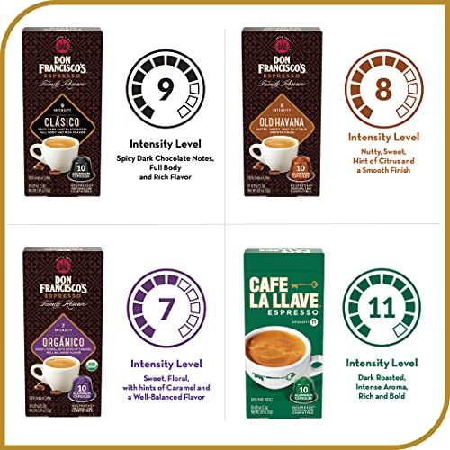 Don Francisco's and Cafe La Llave Espresso Capsule Variety Pack 50