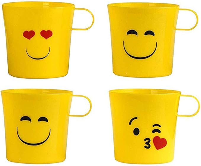 Plastic Emoji Unique Coffee Mugs Drinkware Emoticons