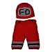 Yarra Modes Baby Photography Props Handmade Crochet Knit Fireman Caps Pants Photo Costume Prop (0-12 Month)