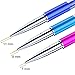 Bememo 4 Pieces Nail Art Brush Set, 3 Pieces Nail Liner Brush UV Gel Painting Pen and 1 Piece Dual Tipped Ombre Sponge Brush Nail Gradient Shading Pen Nail Tip Builder with 4 Replacement Heads