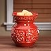 Hosley 6 Inch High Red Ceramic Electric Warmer Ideal Gift for Weddings Spa and Aromatherapy Use with HOSLEY Brand Wax Melts Cubes Essential Oils and Fragrance Oils O4