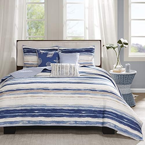 Marina coverlet set with decorative pillows, on sale for $80.99.